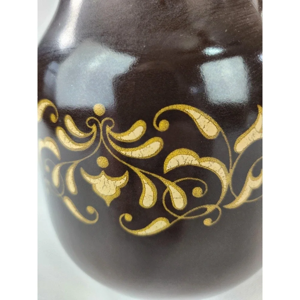 Franciscan Jamoca Water Milk Pitcher Pottery decor ‎ Flower Vase Planter Brown